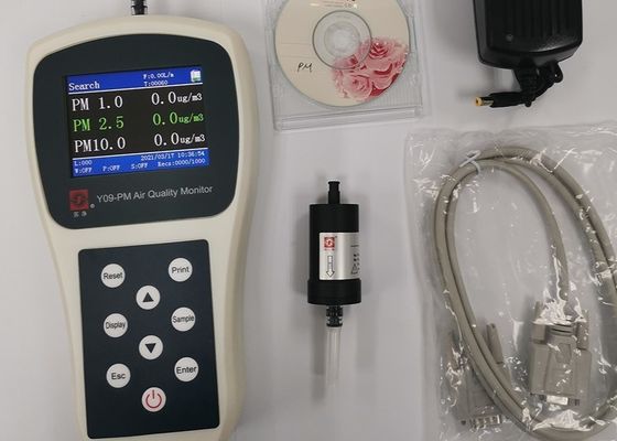 شراء جهاز مراقبة الجسيمات المستمرة PM1 Y09-PM جهاز مراقبة جودة الهواء المحمول 10 واط online manufacture