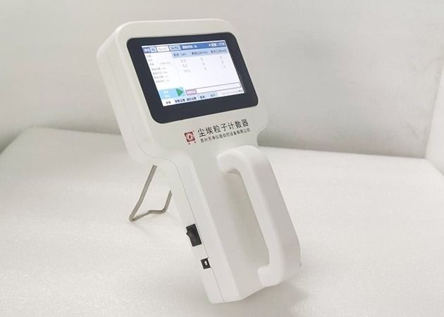 Laser Particle Counter In Cleanroom Of Pharma Factory