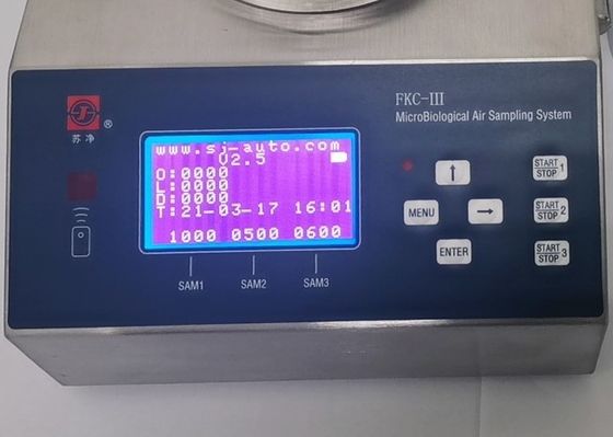 سعر جيد جهاز أخذ عينات الهواء الميكروبي القابل للحياة في غرف الأبحاث SU316L 0.38m / S. الانترنت