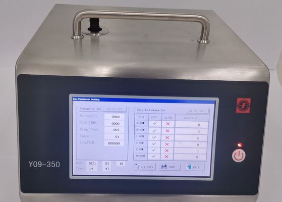 سعر جيد فارما كلين روم Y09-350 عداد جزيئات الهواء بالليزر 50LPM 80W الانترنت