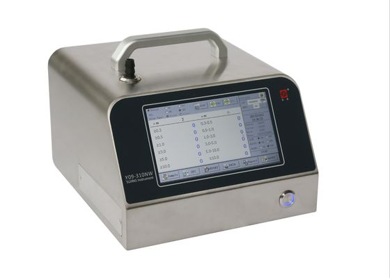 غرف الأبحاث 1CFM ليزر عداد الجسيمات مع شاشة LCD تعمل باللمس 28.3 لتر / دقيقة